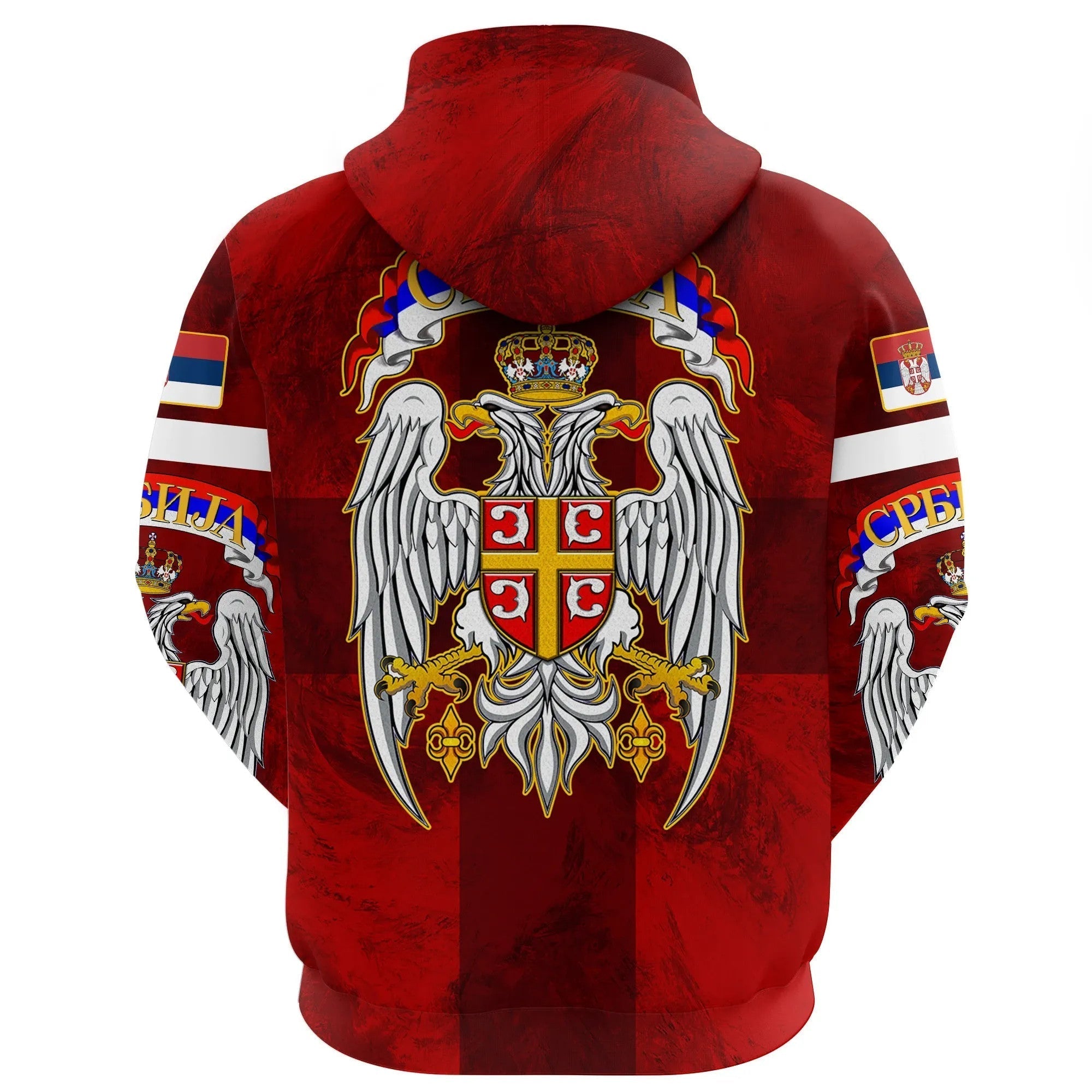 Serbia Hoodie Best Serbian Eagle Tattoo RLT7