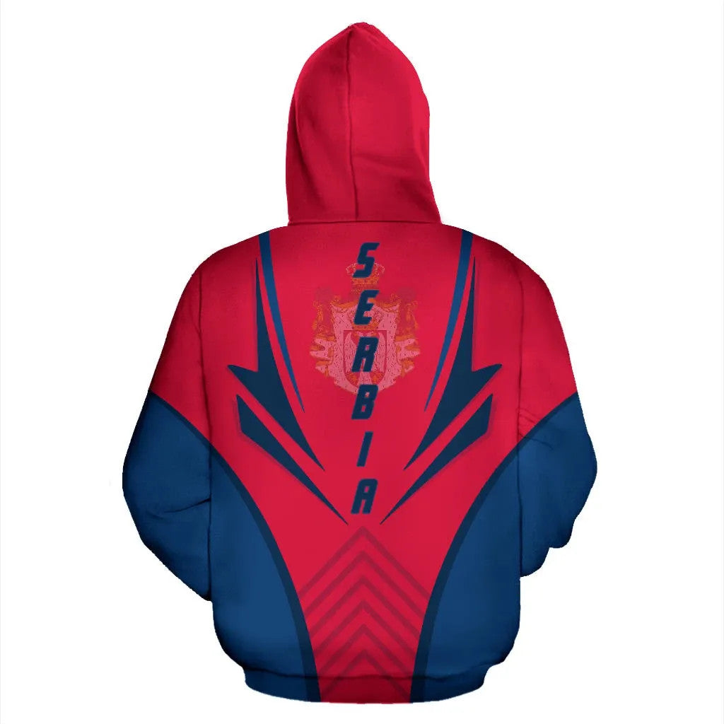Serbia Hoodie Coat Of Arms RLT7