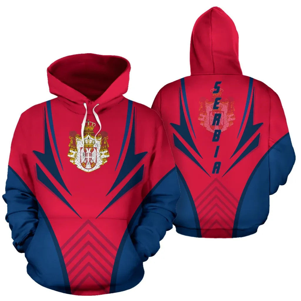 Serbia Hoodie Coat Of Arms RLT7