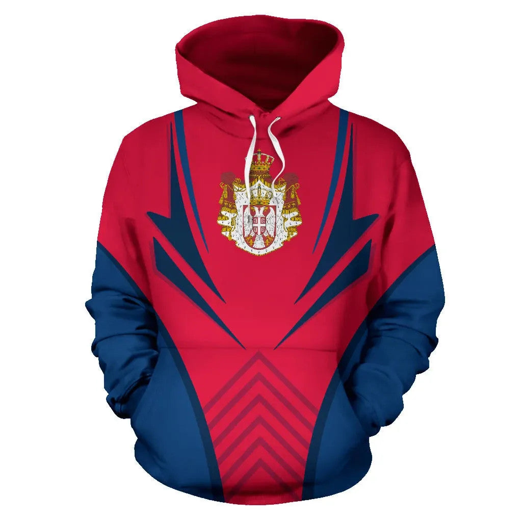 Serbia Hoodie Coat Of Arms RLT7