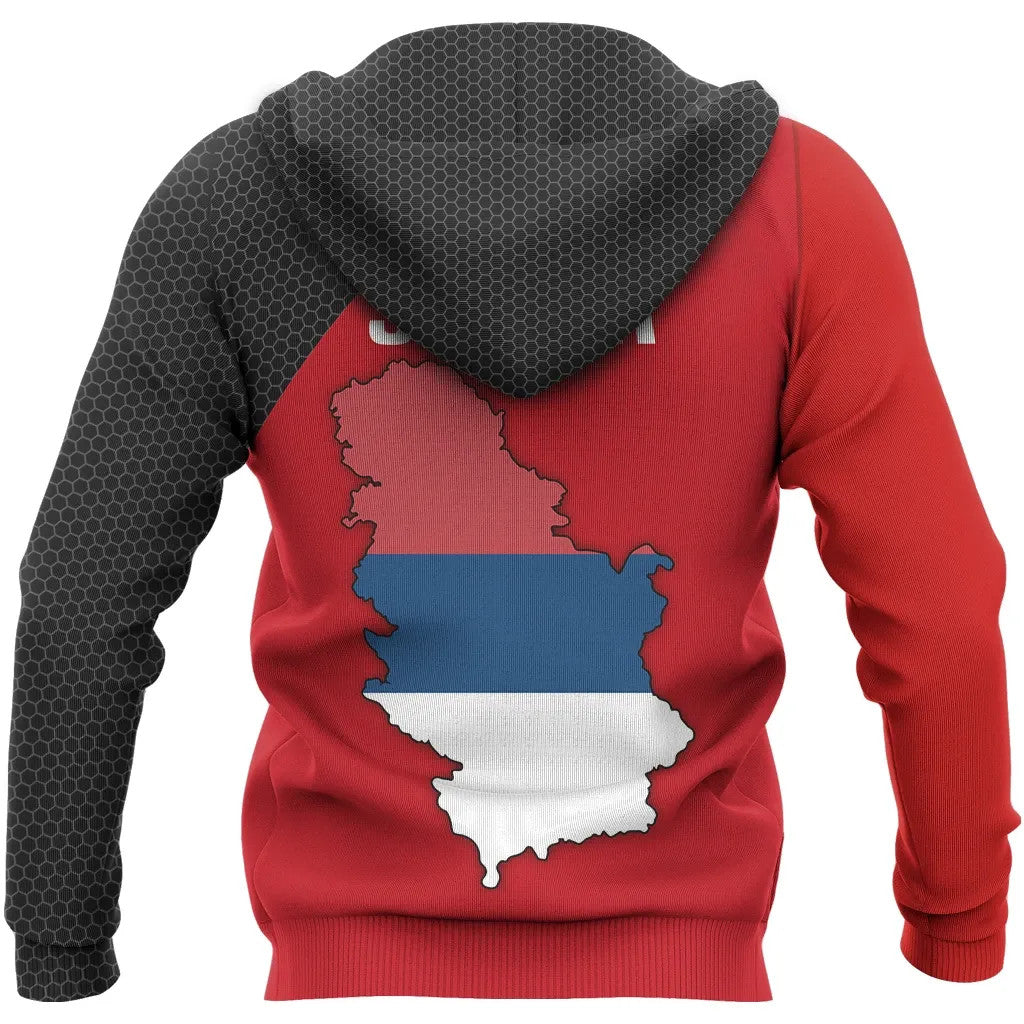 Serbia Map Special Hoodie RLT7