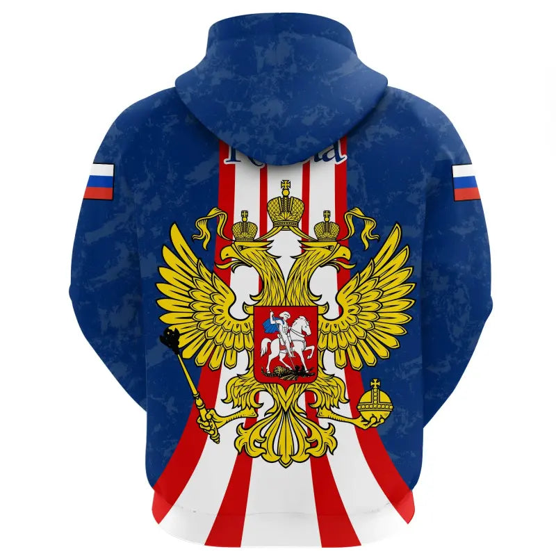 Russia Zip Hoodie Victory Day RLT12