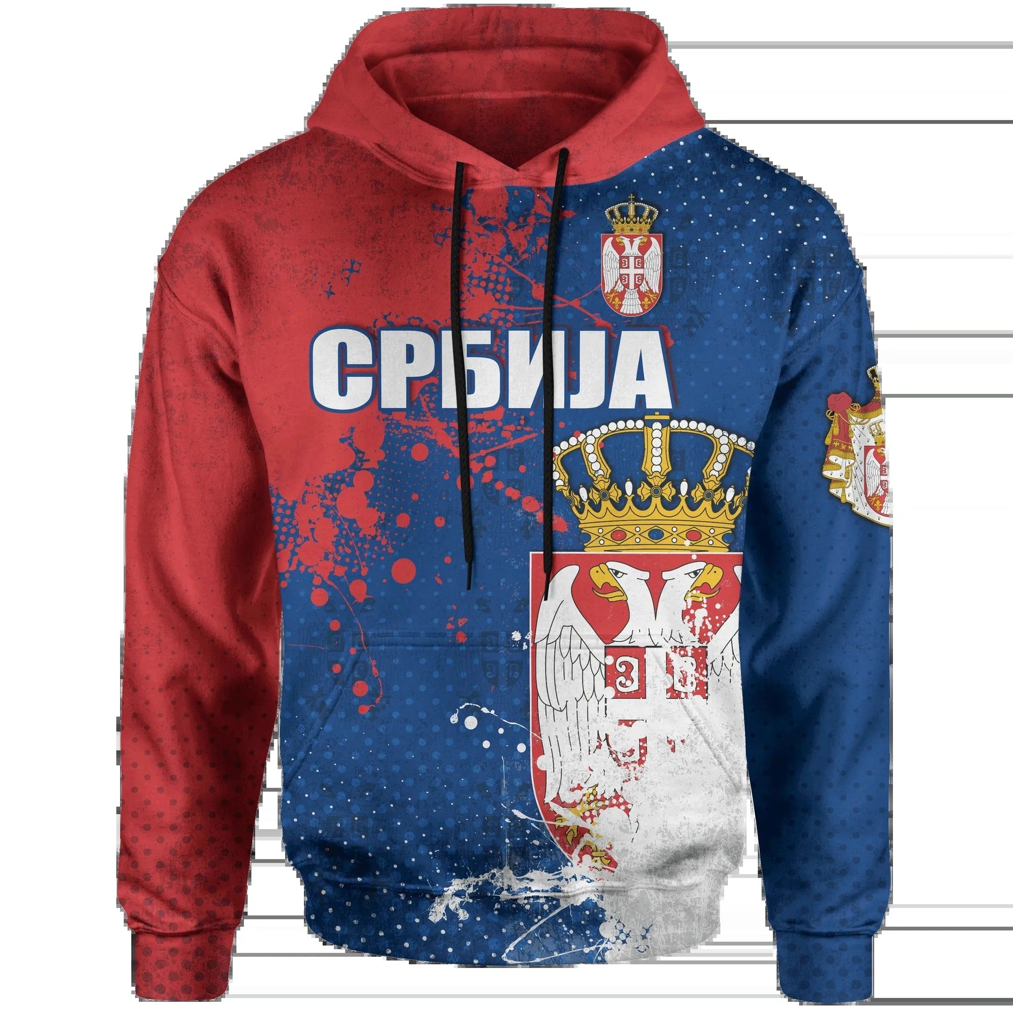 Serbia Hoodie The Great Serbia Serbian Language RLT7