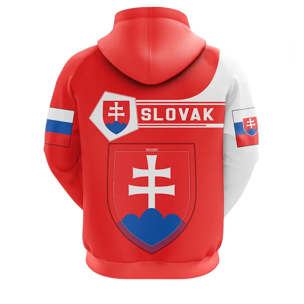 Slovakia Hoodie Coat Of Arms Simple Style RLT13