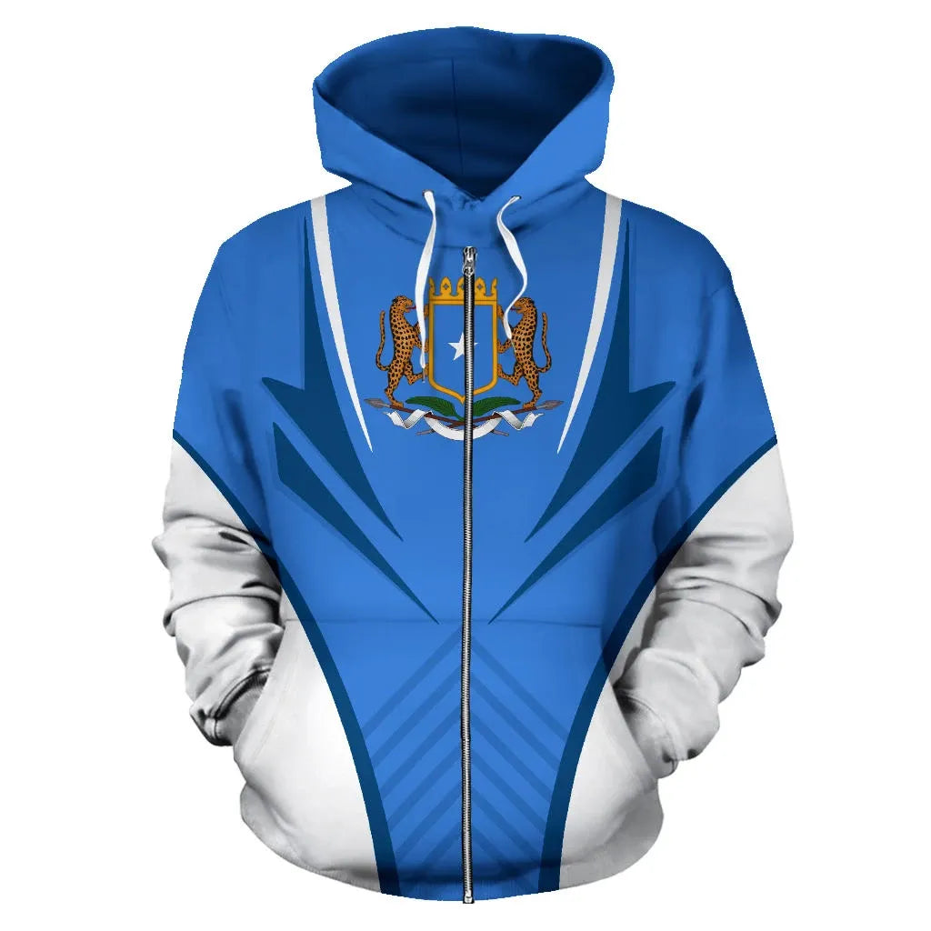 Somalia Hoodie Zip Coat Of Arms RLT8