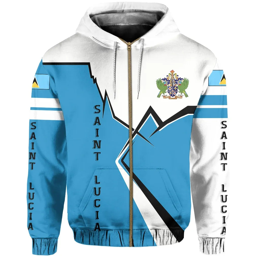 Saint Lucia Zip Hoodie Lightning RLT6