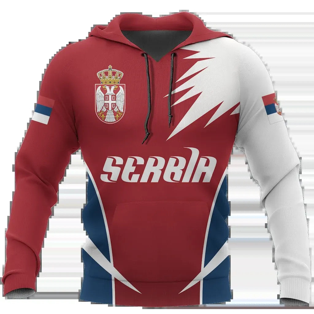 Serbia Active Hoodie RLT7