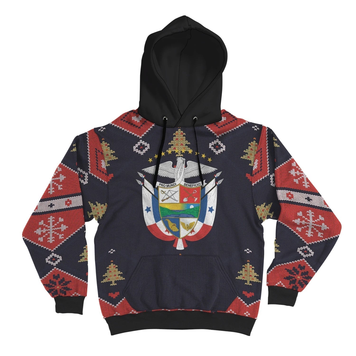 Panama Christmas Hoodie Santa Claus Ho Ho Ho RLT13