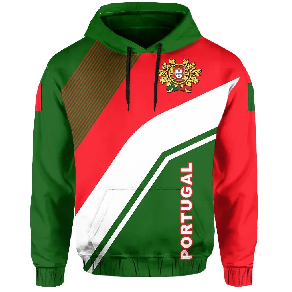 Portugal Flag Hoodie Rambo Style RLT7