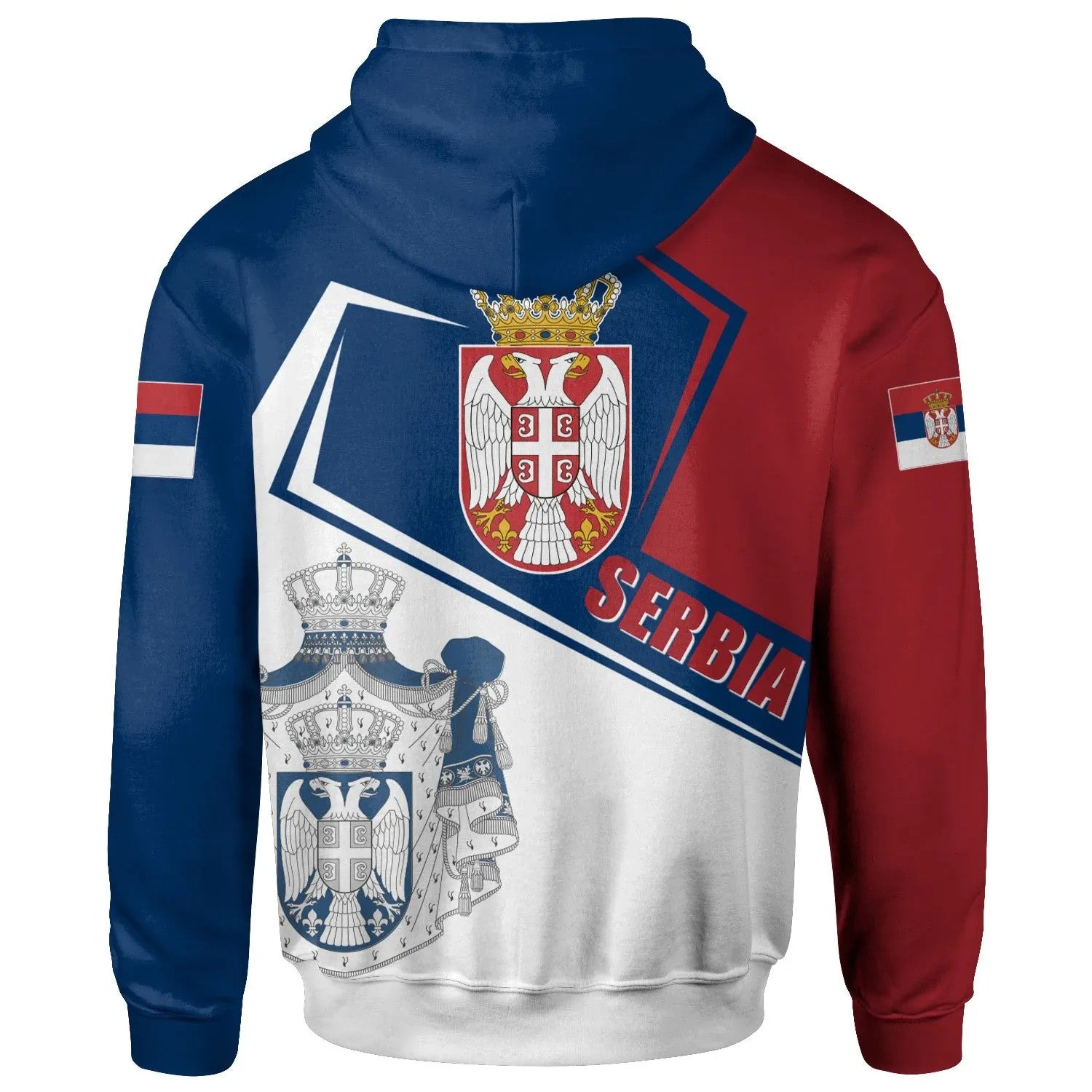 Serbia Hoodie Coat Of Arms Flag Style RLT7