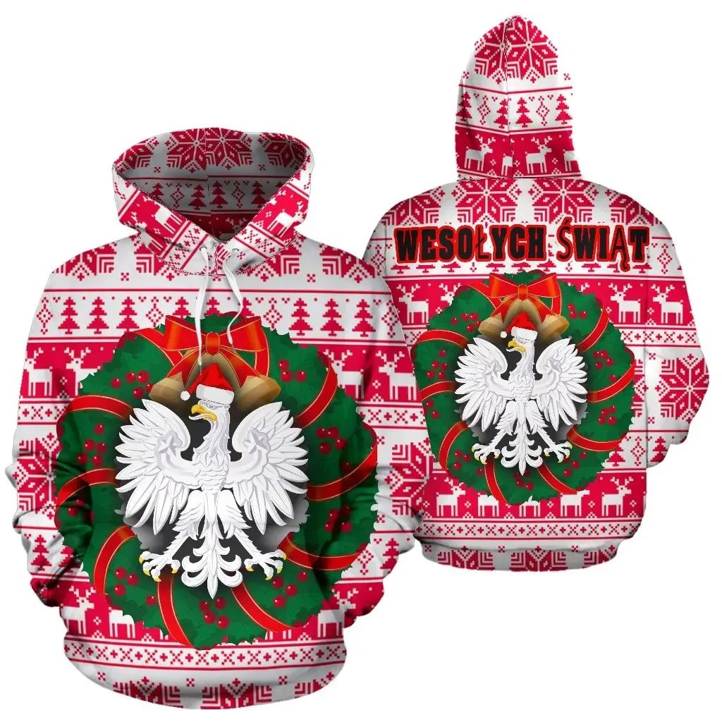 Poland Christmas Hoodie RLT7