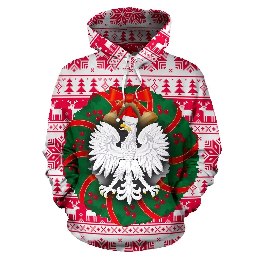 Poland Christmas Hoodie RLT7