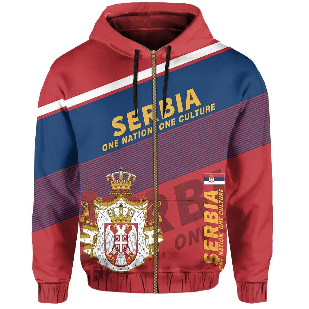 Serbia Hoodie Flag Motto Limited Style RLT7