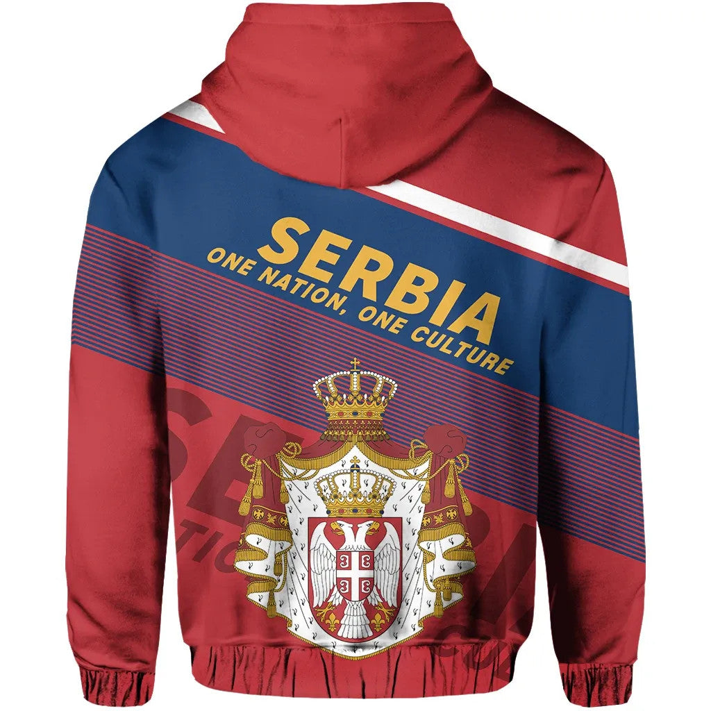 Serbia Hoodie Flag Motto Limited Style RLT7