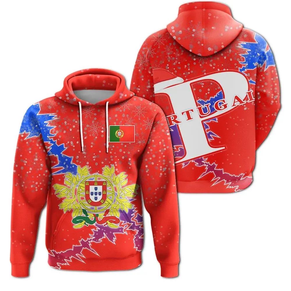 Portugal Christmas Hoodie Coat Of Arms X Style RLT7
