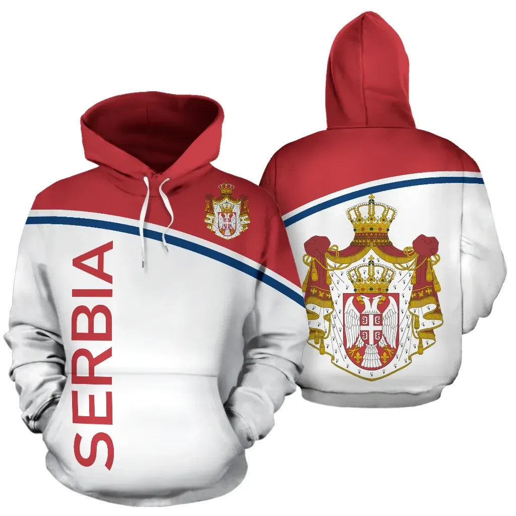 Serbia All Over Hoodie Curve Version RLT7