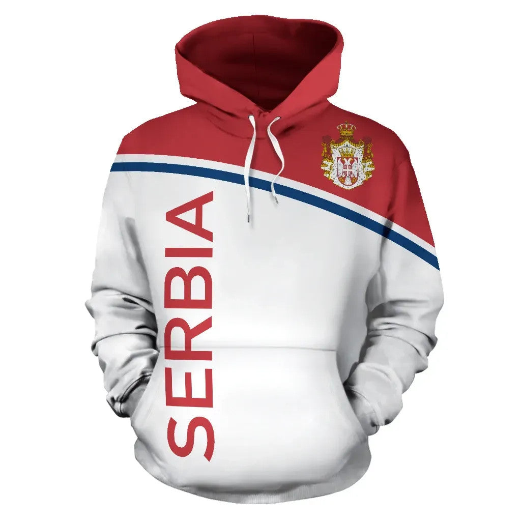 Serbia All Over Hoodie Curve Version RLT7