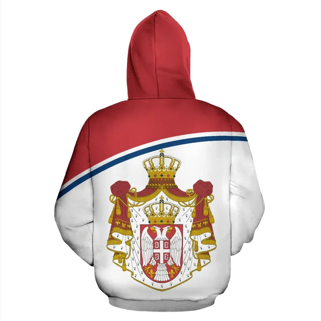 Serbia All Over Hoodie Curve Version RLT7