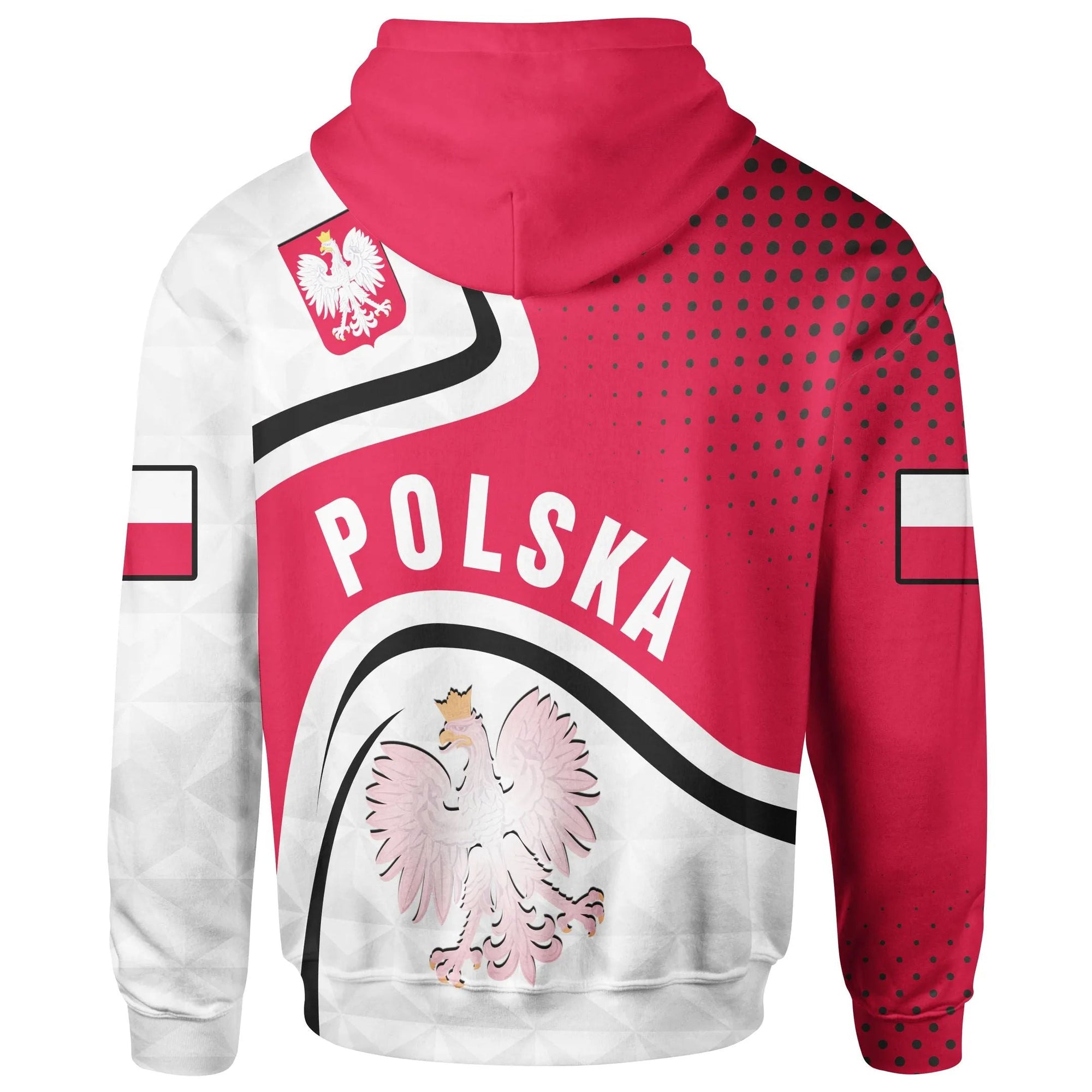 Polska Poland Hoodie Poland Coat Of Arms RLT7