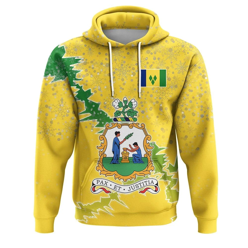Saint Vincent and the Grenadines Christmas Hoodie Coat Of Arms X Style RLT13