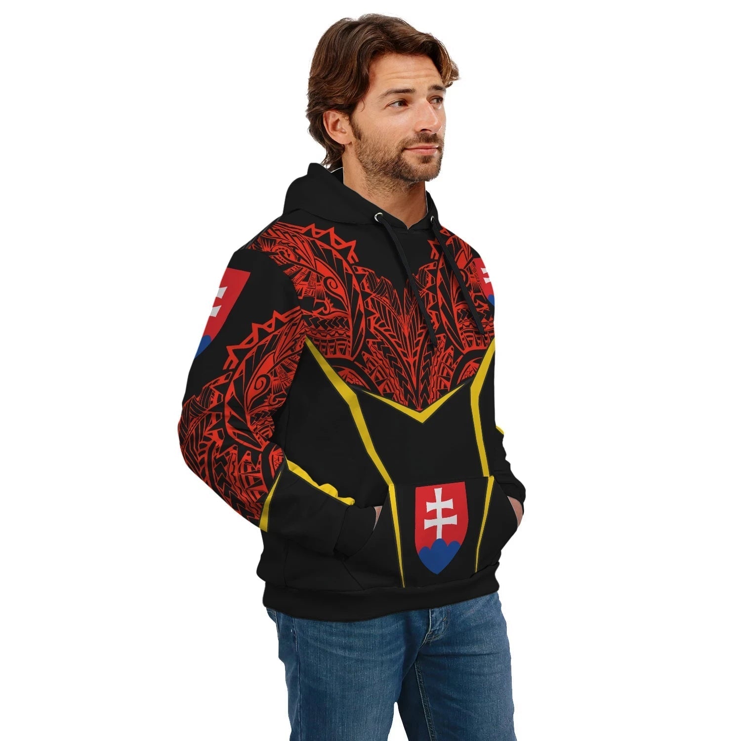 Slovakia Unisex Hoodie Tribal Style RLT13