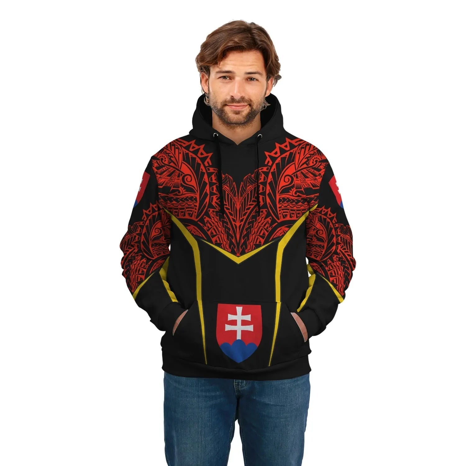 Slovakia Unisex Hoodie Tribal Style RLT13