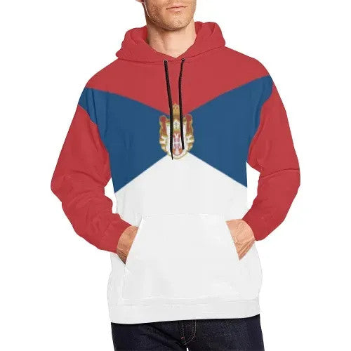 Serbia Hoodie Serbia Flag RLT7