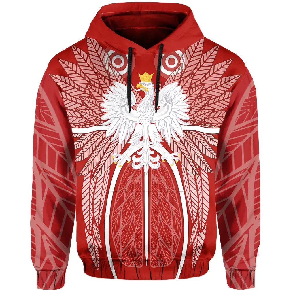Poland Eagle Design Hoodie RLT7