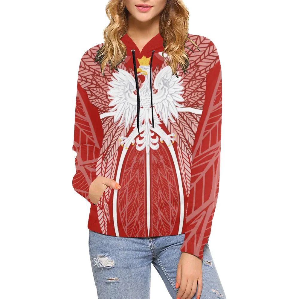 Poland Eagle Design Hoodie RLT7