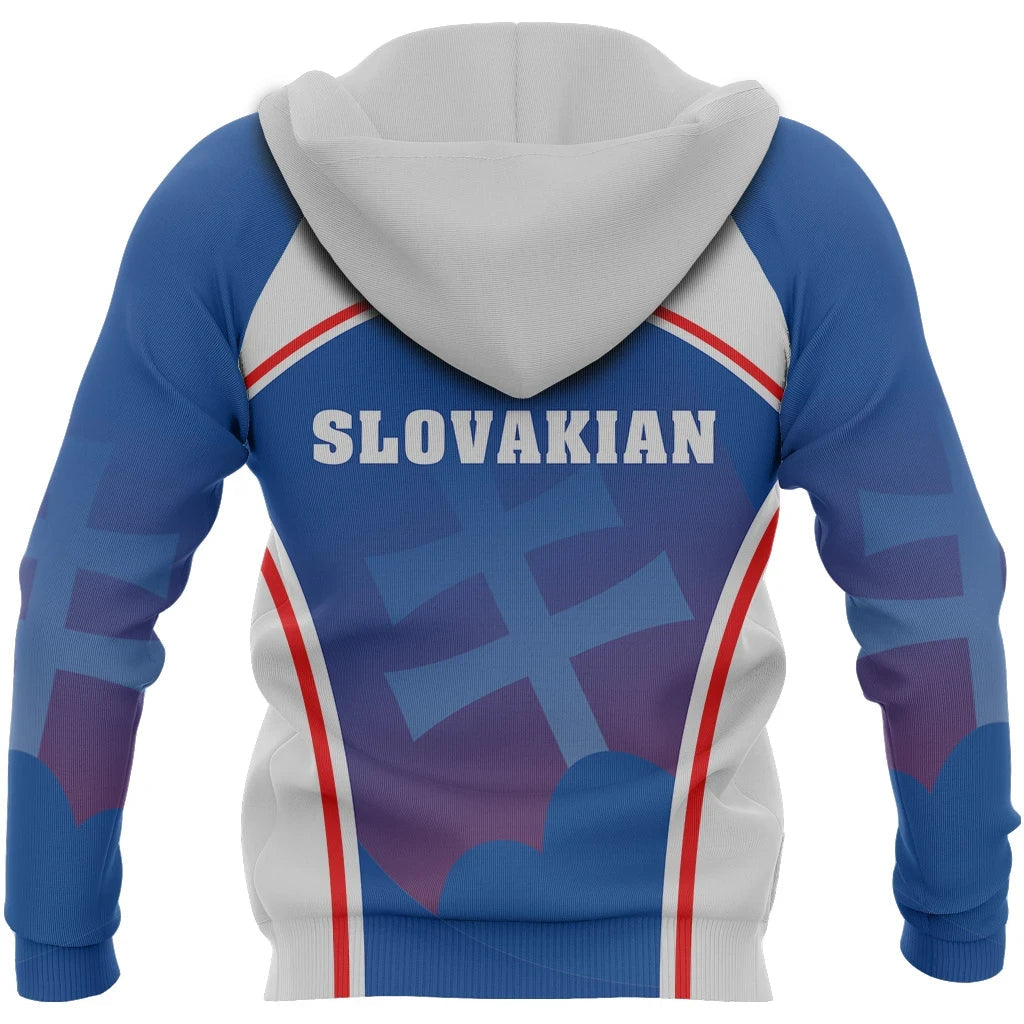Slovakia Hoodie Coat Of Arms Sport Style RLT13