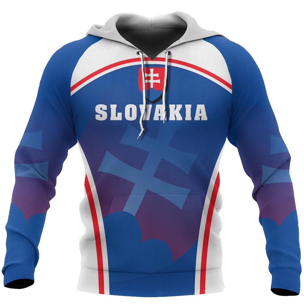 Slovakia Hoodie Coat Of Arms Sport Style RLT13