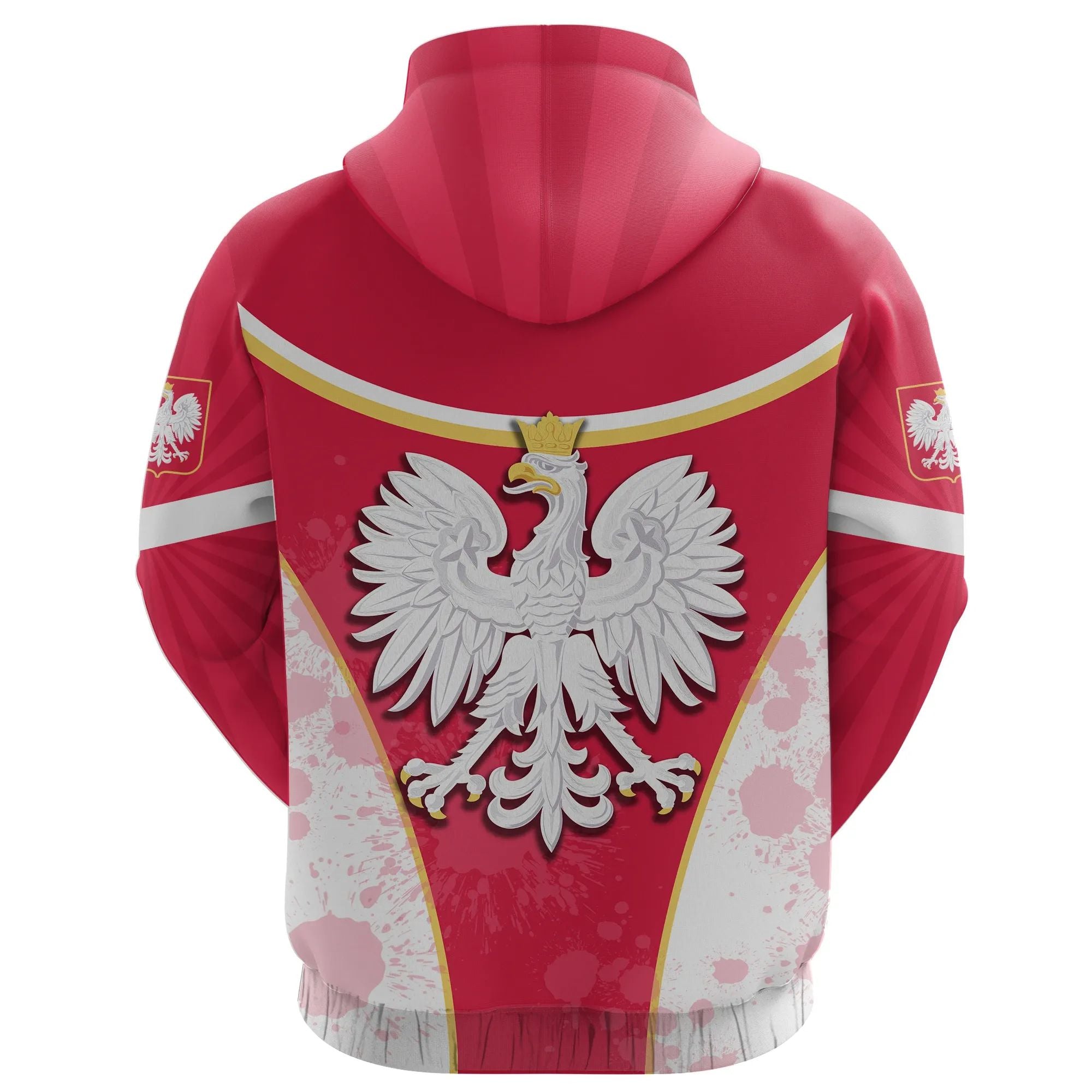 Poland Hoodie Circle Stripes Flag For Polska Version RLT7