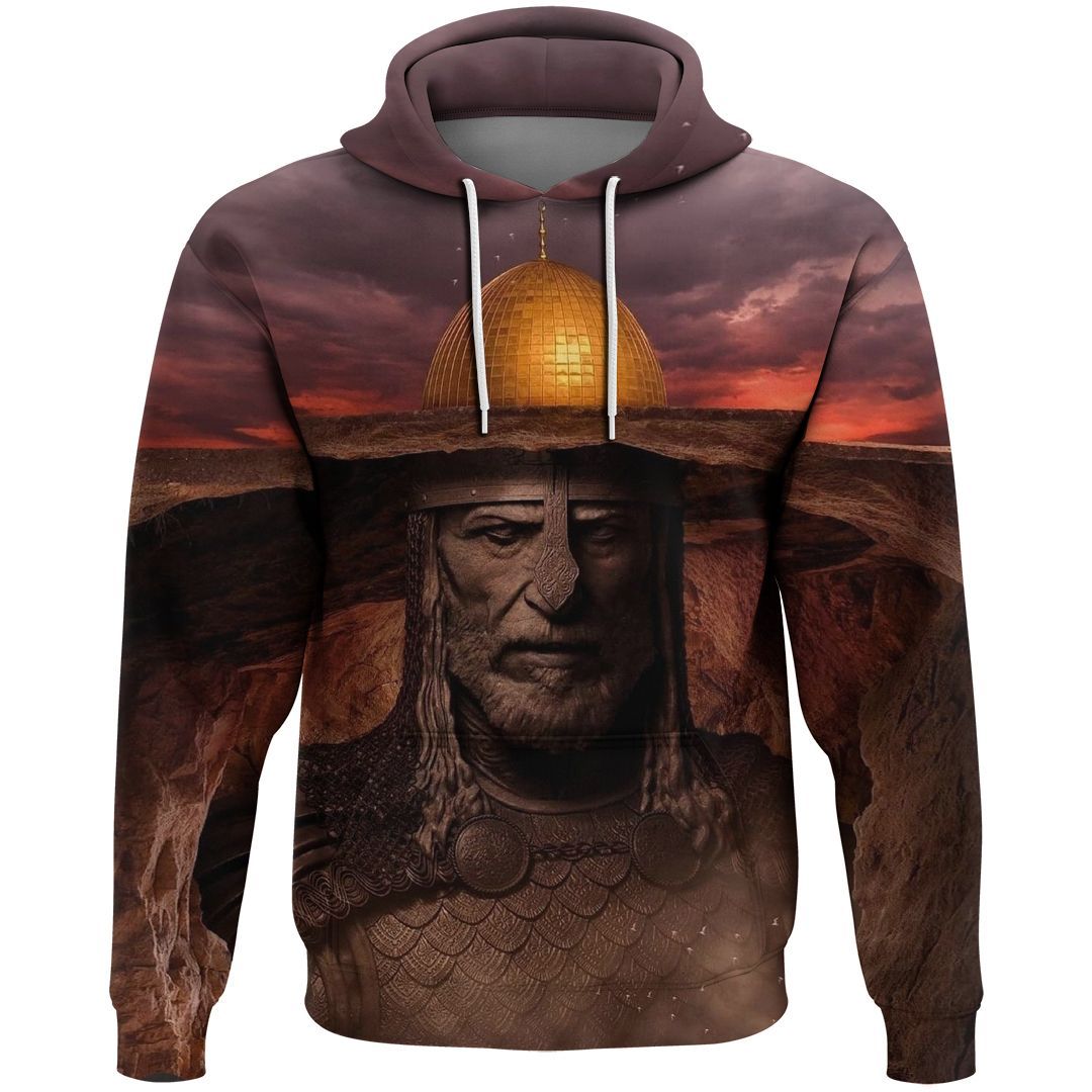 Palestine Hoodie Dome of The Rock RLT13