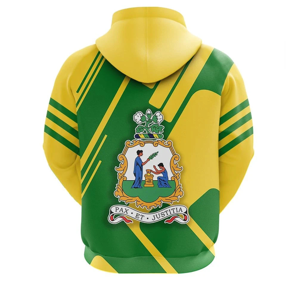 Saint Vincent and the Grenadines Hoodie Coat Of Arms Rockie RLT13