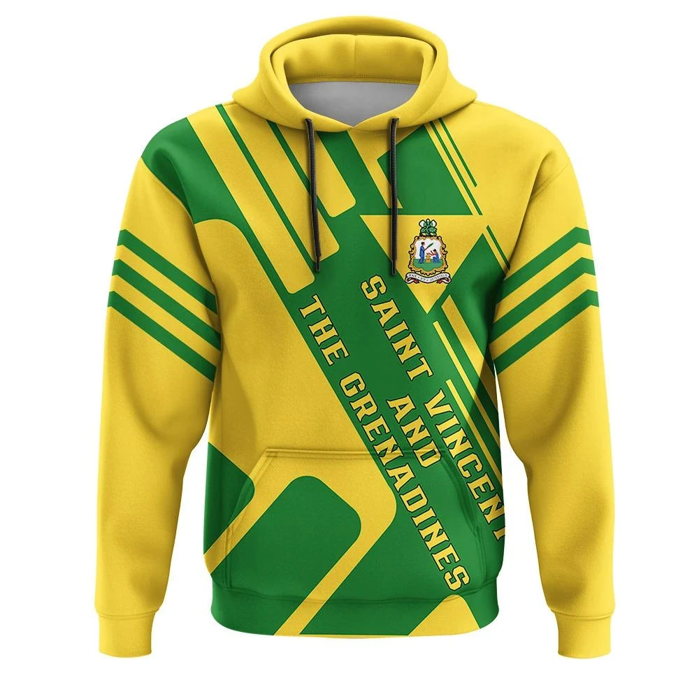 Saint Vincent and the Grenadines Hoodie Coat Of Arms Rockie RLT13