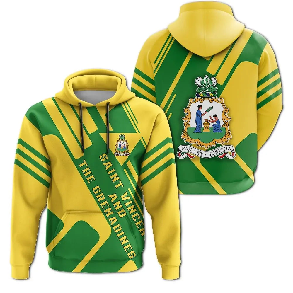 Saint Vincent and the Grenadines Hoodie Coat Of Arms Rockie RLT13