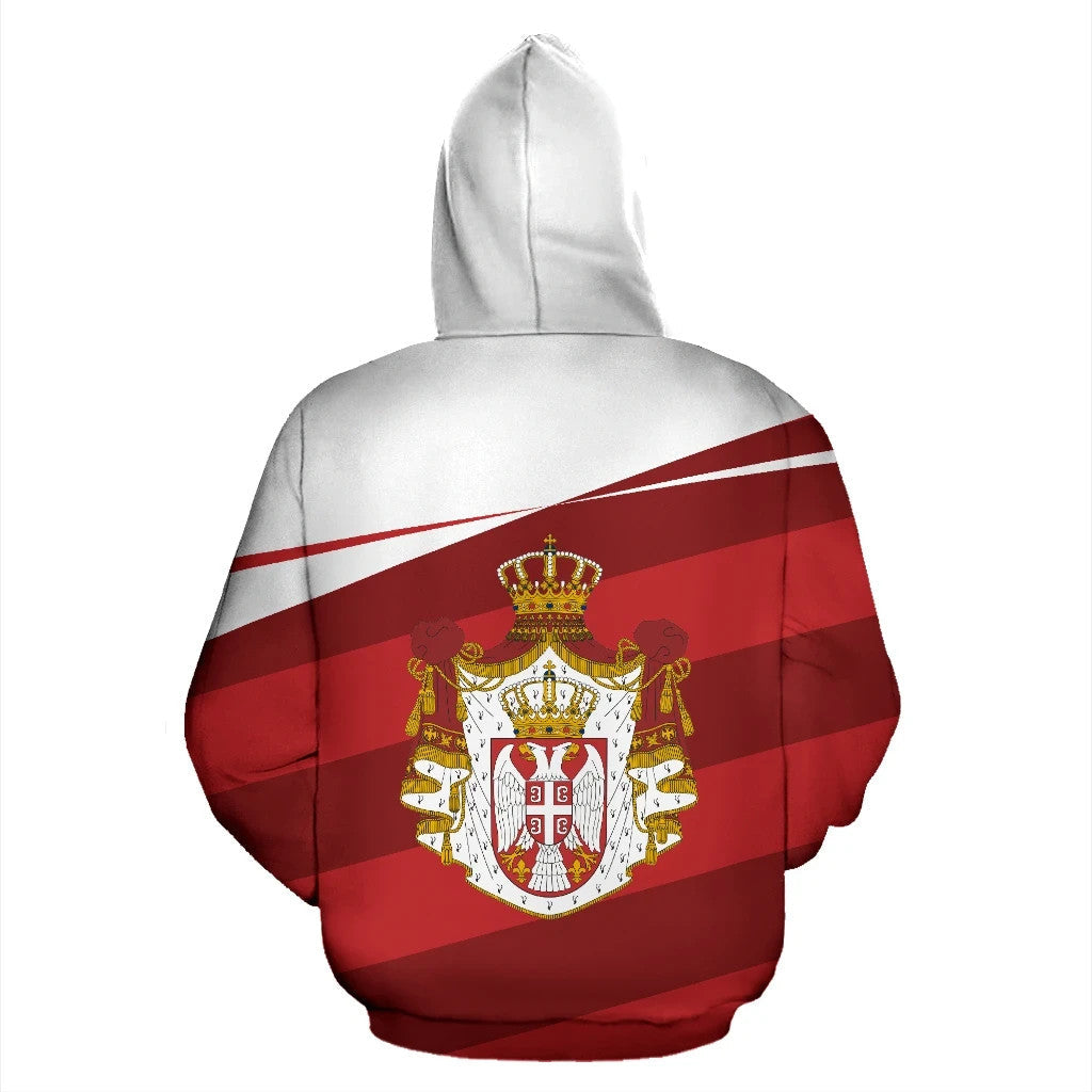 Serbia Flag Hoodie Vivian Style RLT7