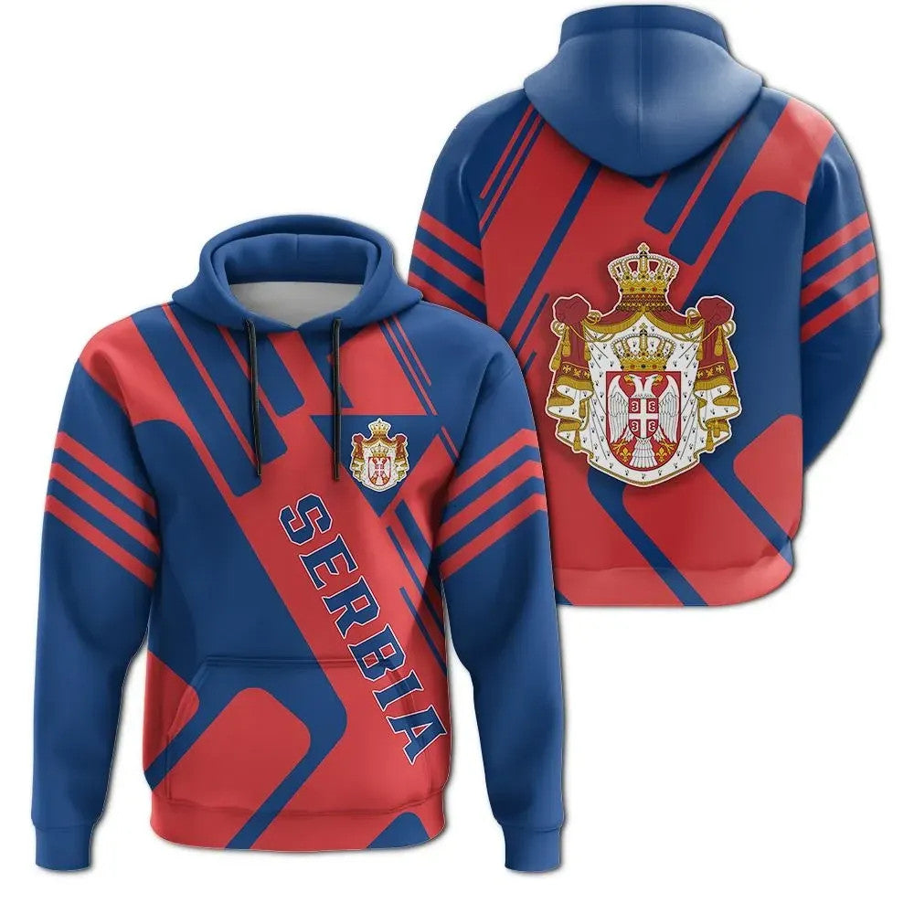 Serbia Hoodie Coat Of Arms Rockie RLT7