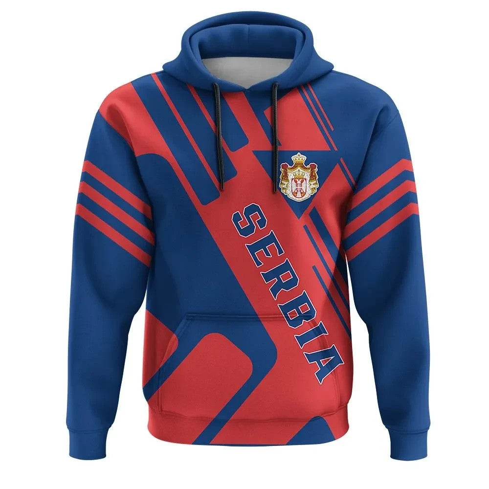 Serbia Hoodie Coat Of Arms Rockie RLT7