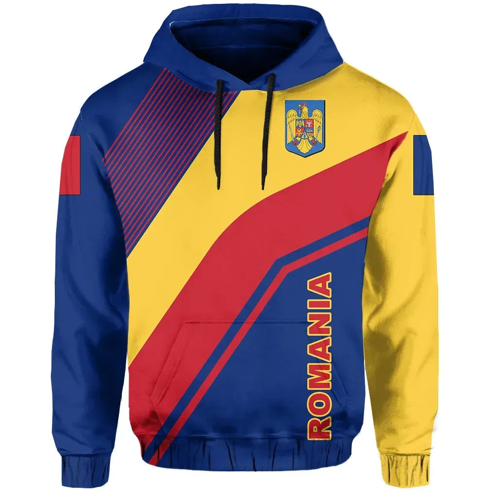 Romania Flag Hoodie Rambo Style RLT13