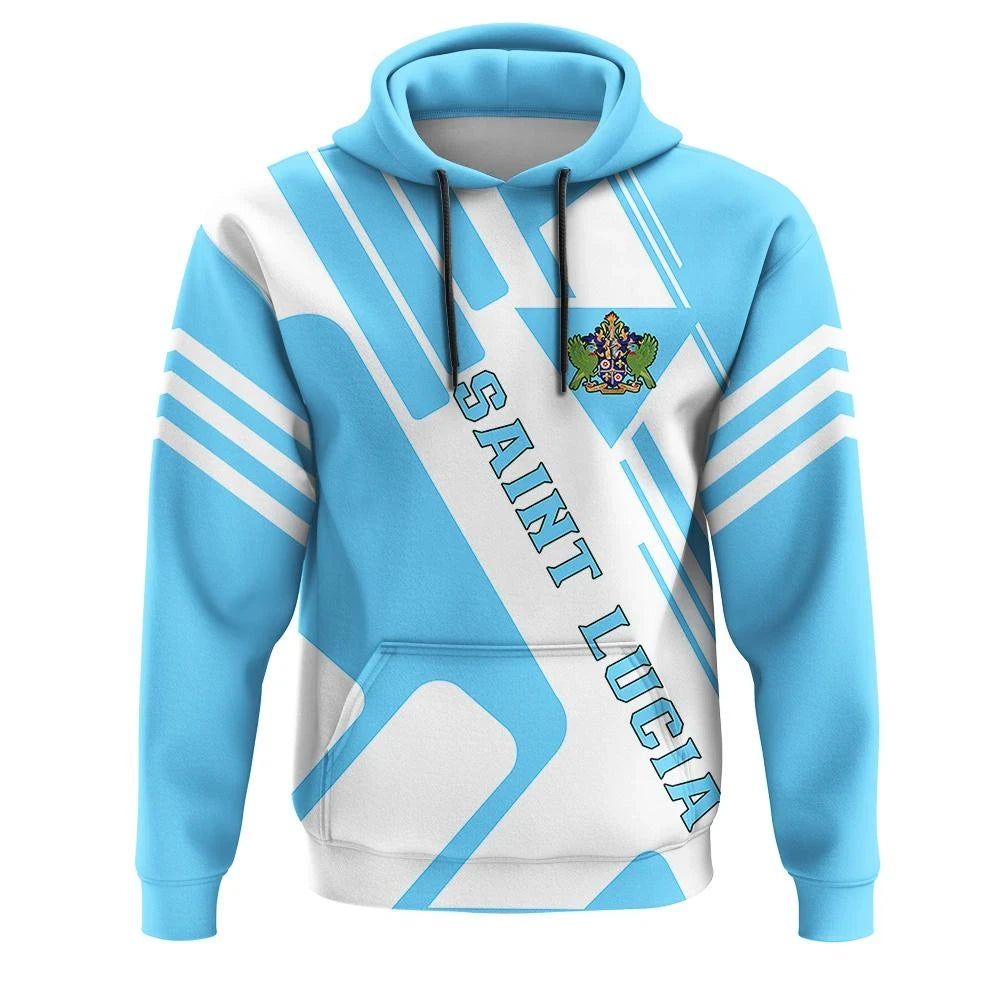 Saint Lucia Hoodie Coat Of Arms Rockie RLT6