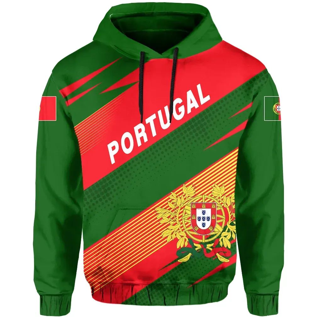 Portugal Flag Hoodie Pride Style RLT7