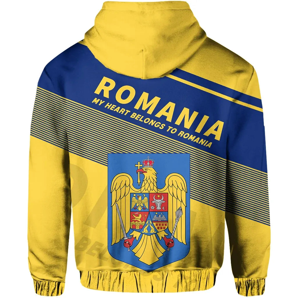 Romania Flag Motto Hoodie Limited Style RLT13