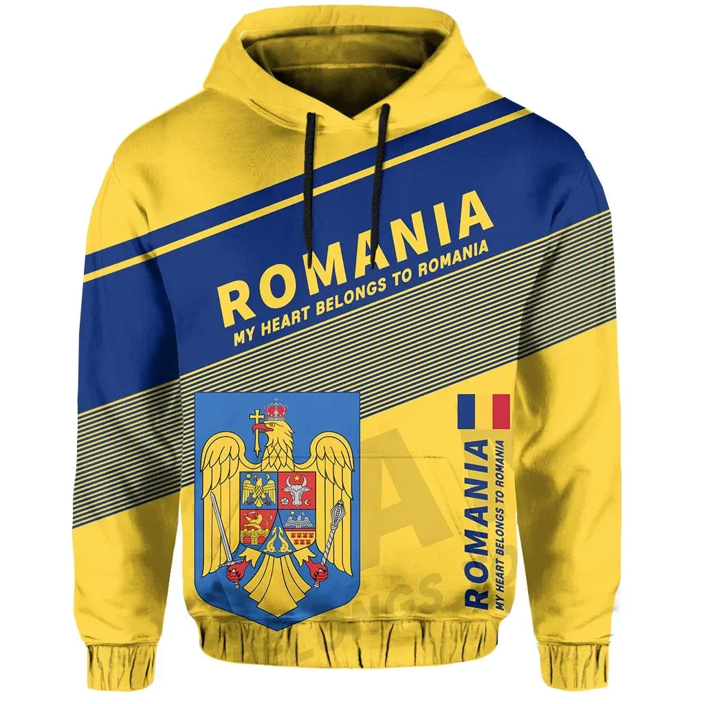Romania Flag Motto Hoodie Limited Style RLT13
