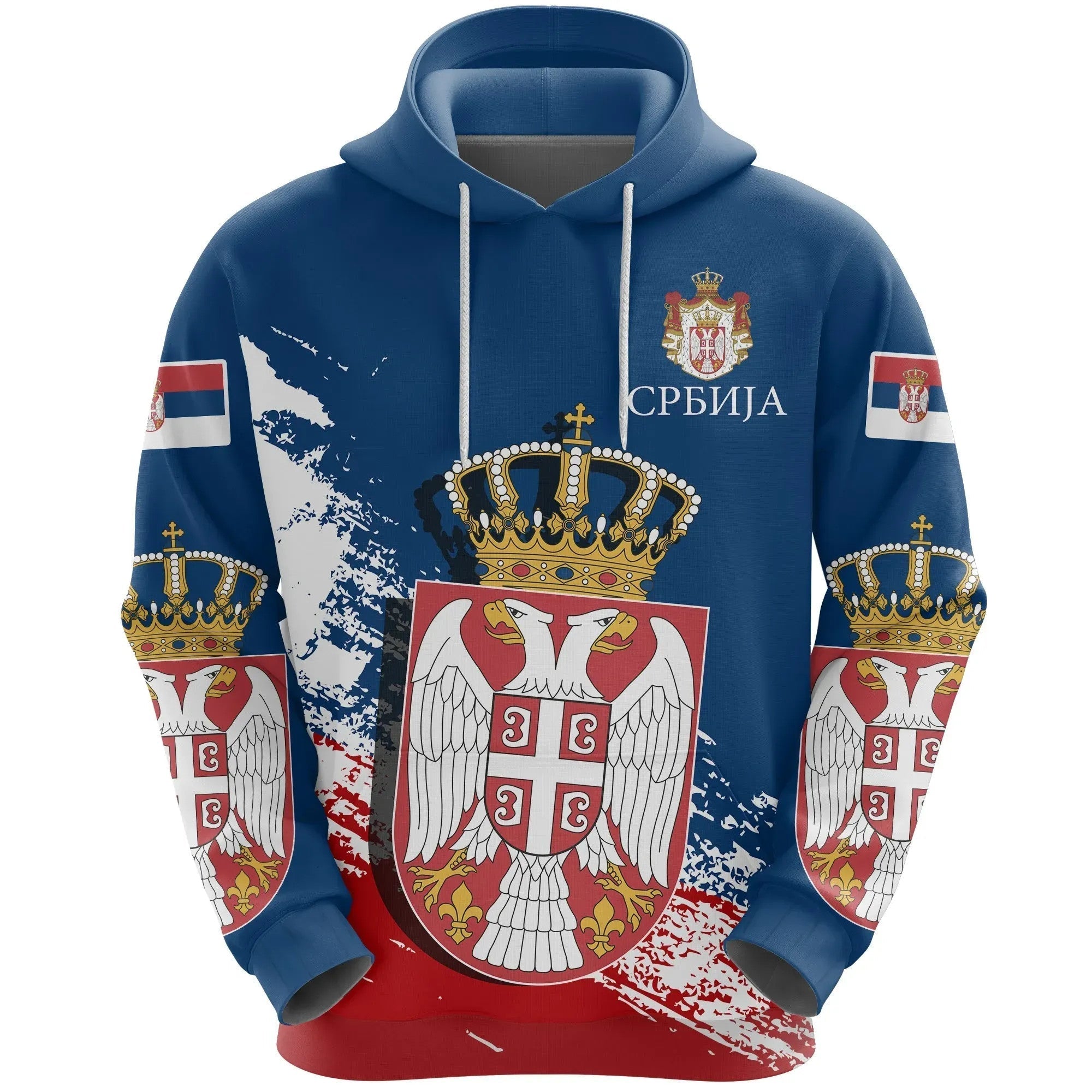 Serbia Special Hoodie Blue Version RLT7