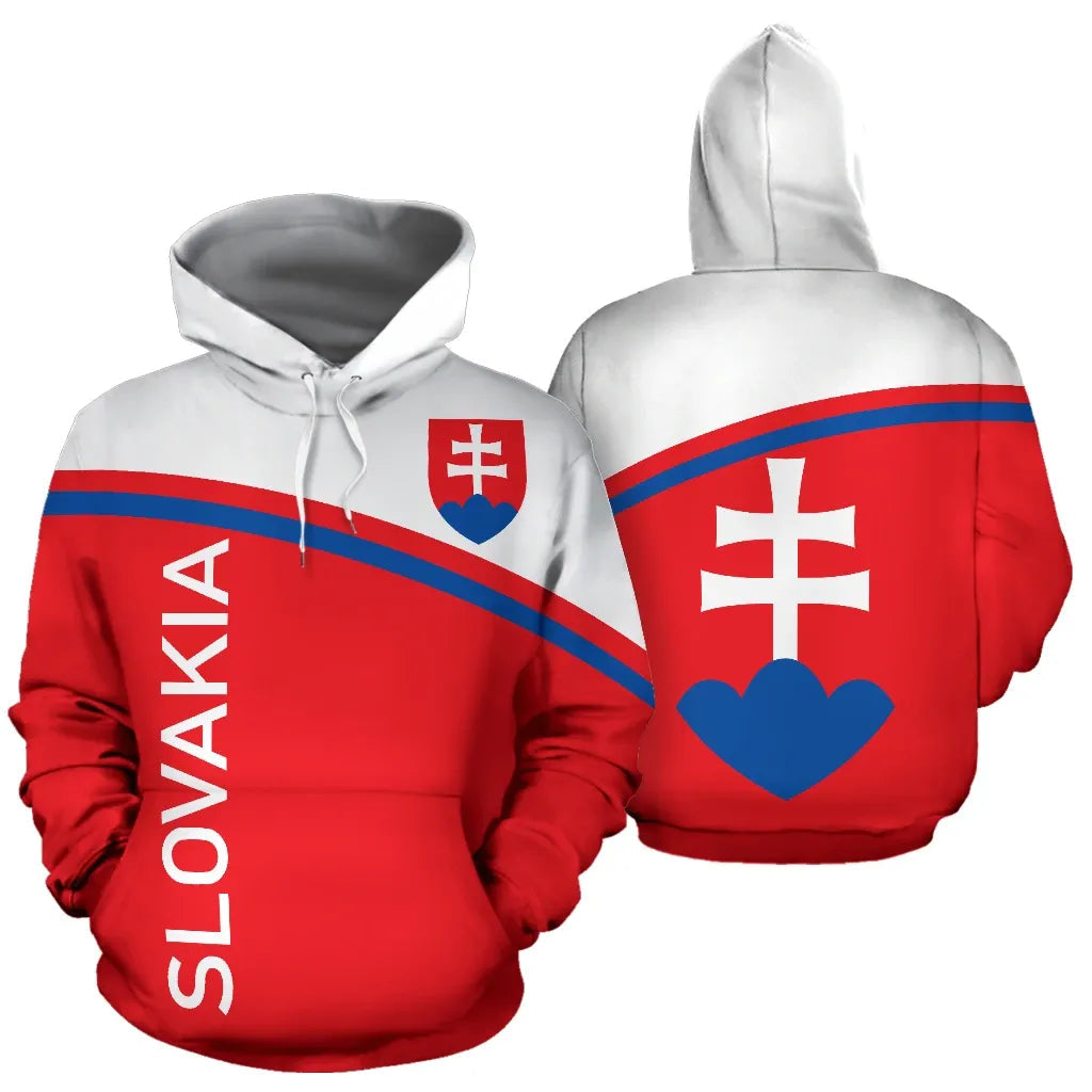 Slovakia All Over Hoodie Curve Version RLT13