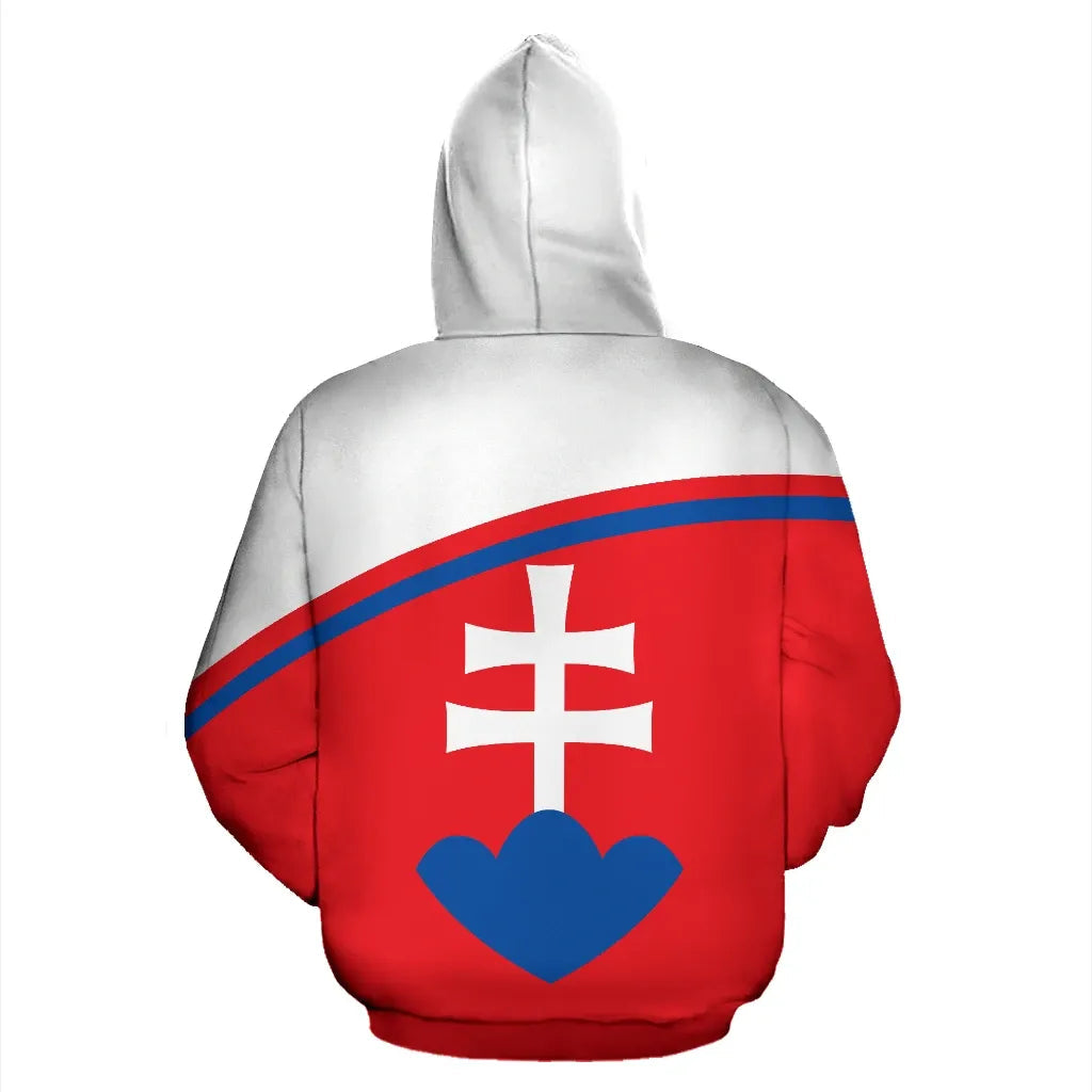 Slovakia All Over Hoodie Curve Version RLT13