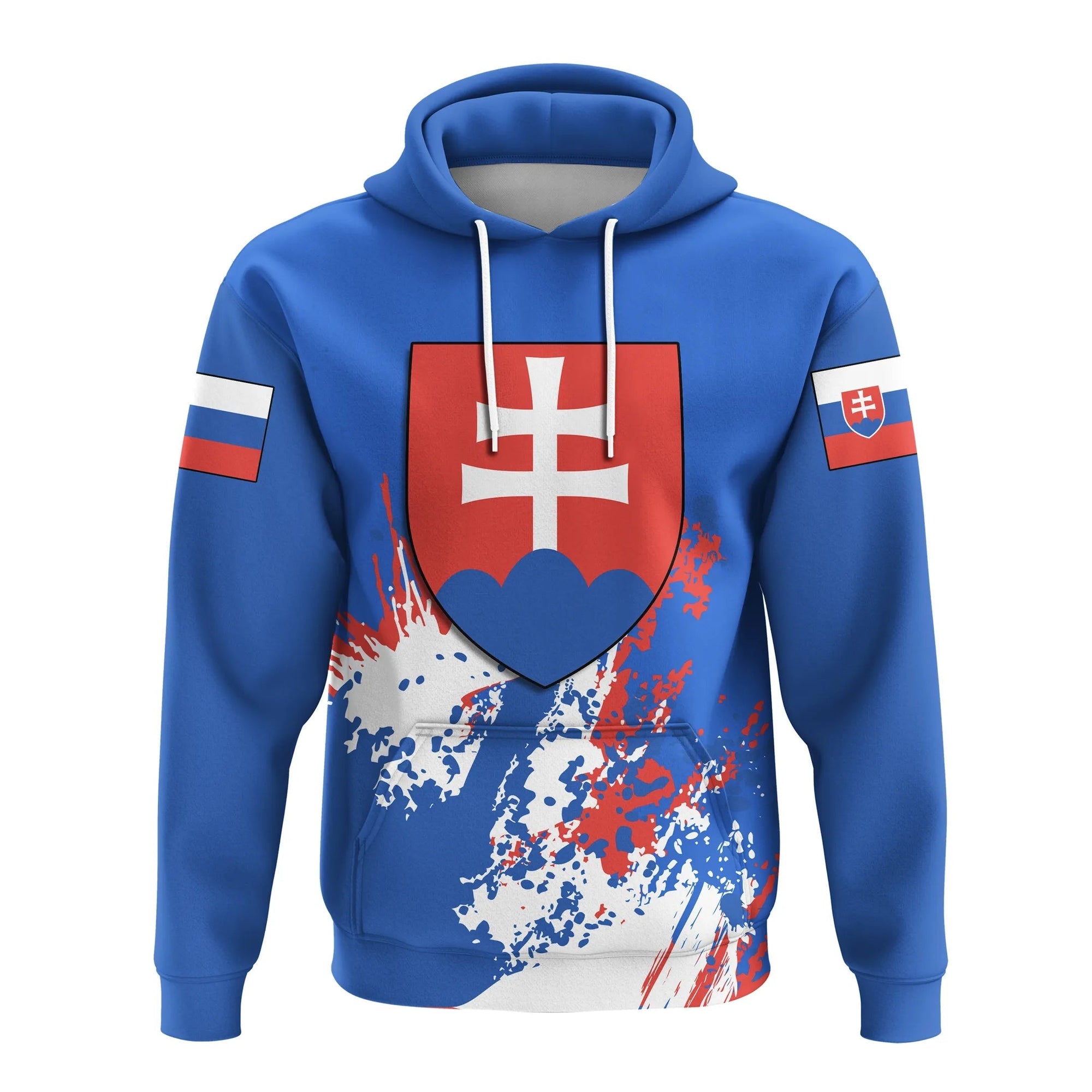 Slovakia Hoodie Coat Of Arms Spaint Style RLT13