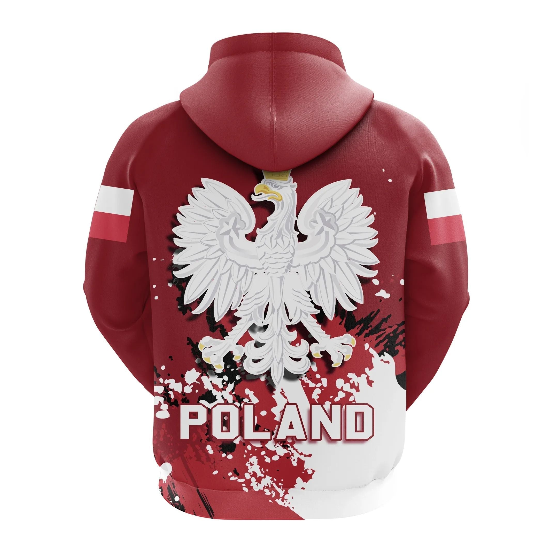Poland Hoodie Coat Of Arms Spaint Style RLT7