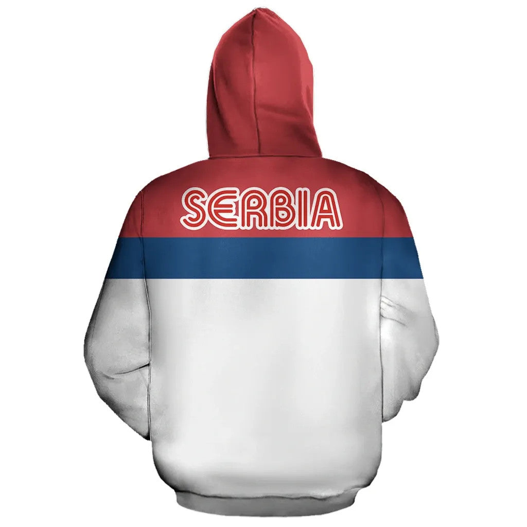 Serbia Superhero Pullover Hoodie RLT7